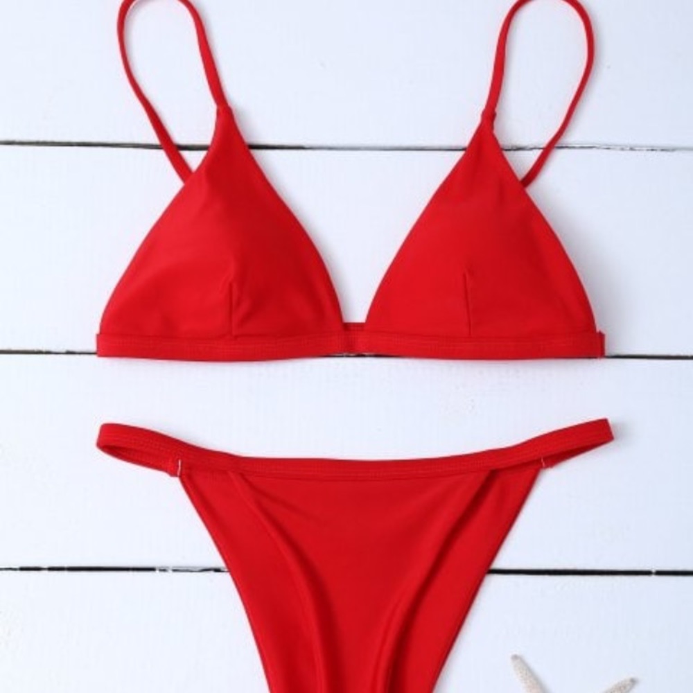 red bikini